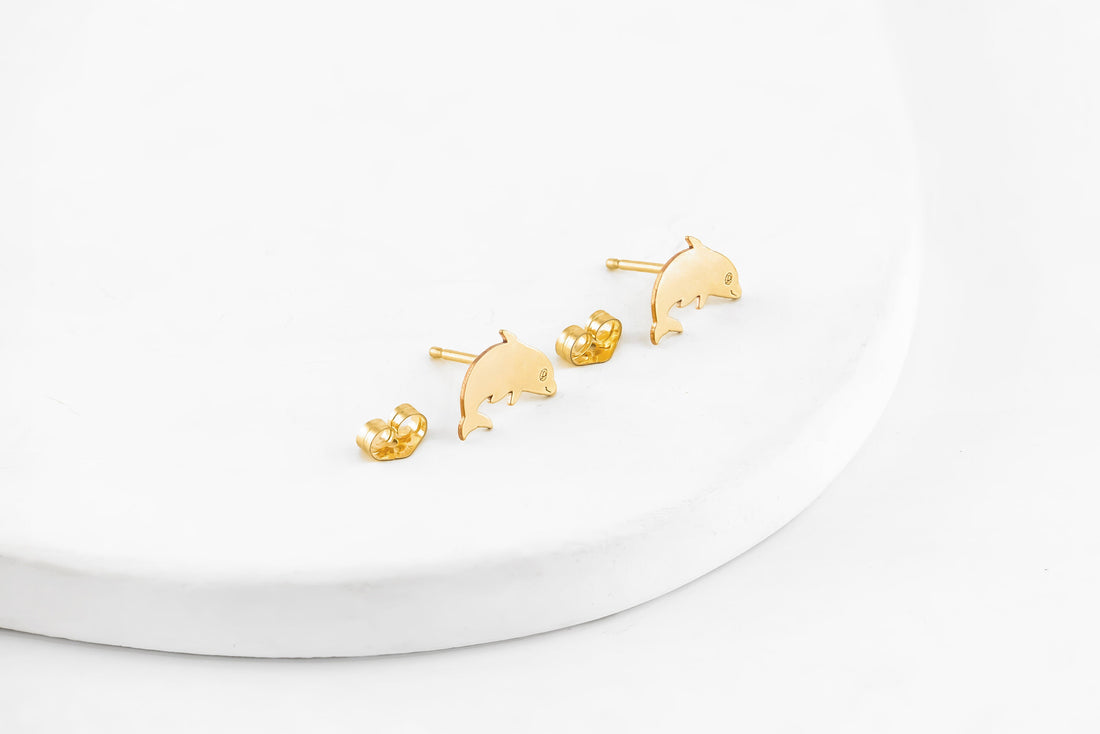 Dolphin Stud Earrings