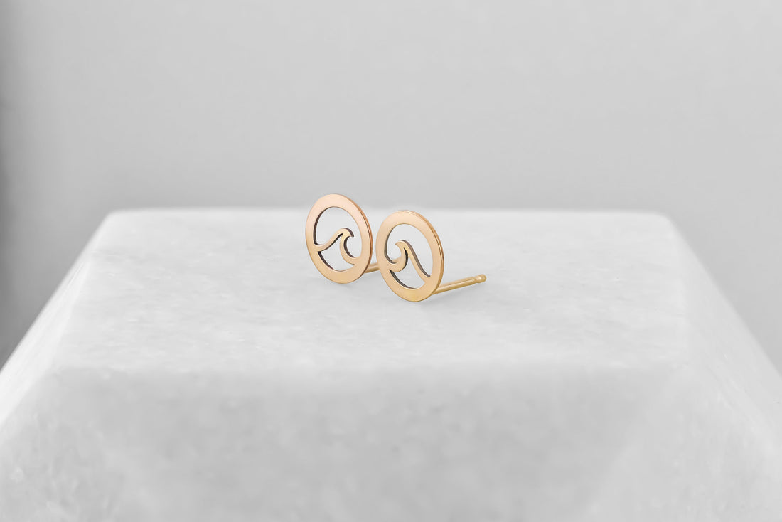 Wave Stud Earrings