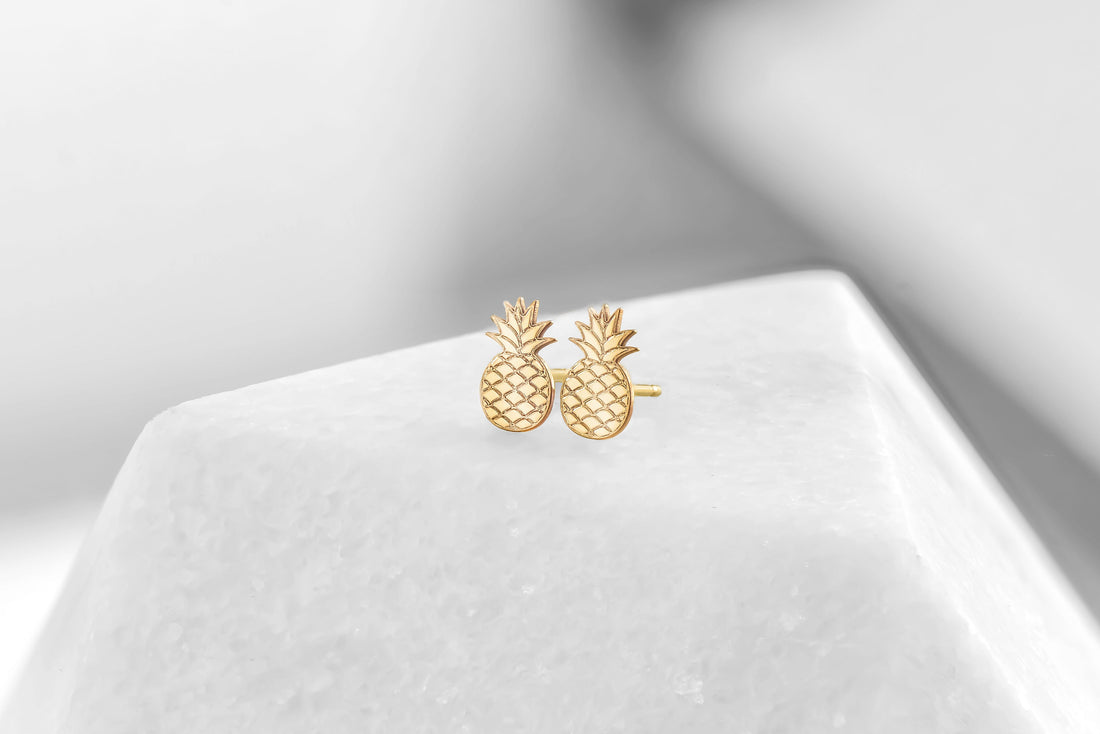 Pineapple Stud Earrings