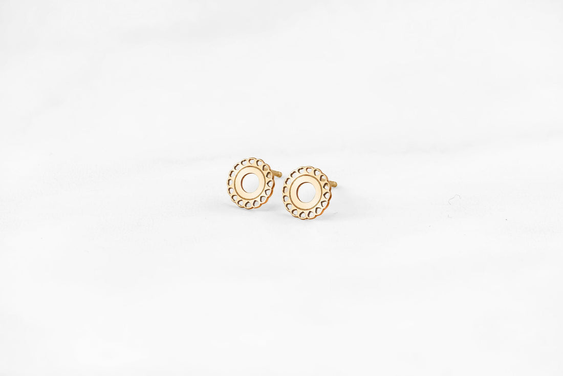 Heart Stud Earrings