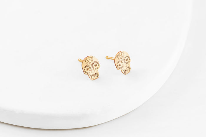 Sugar Skull Stud