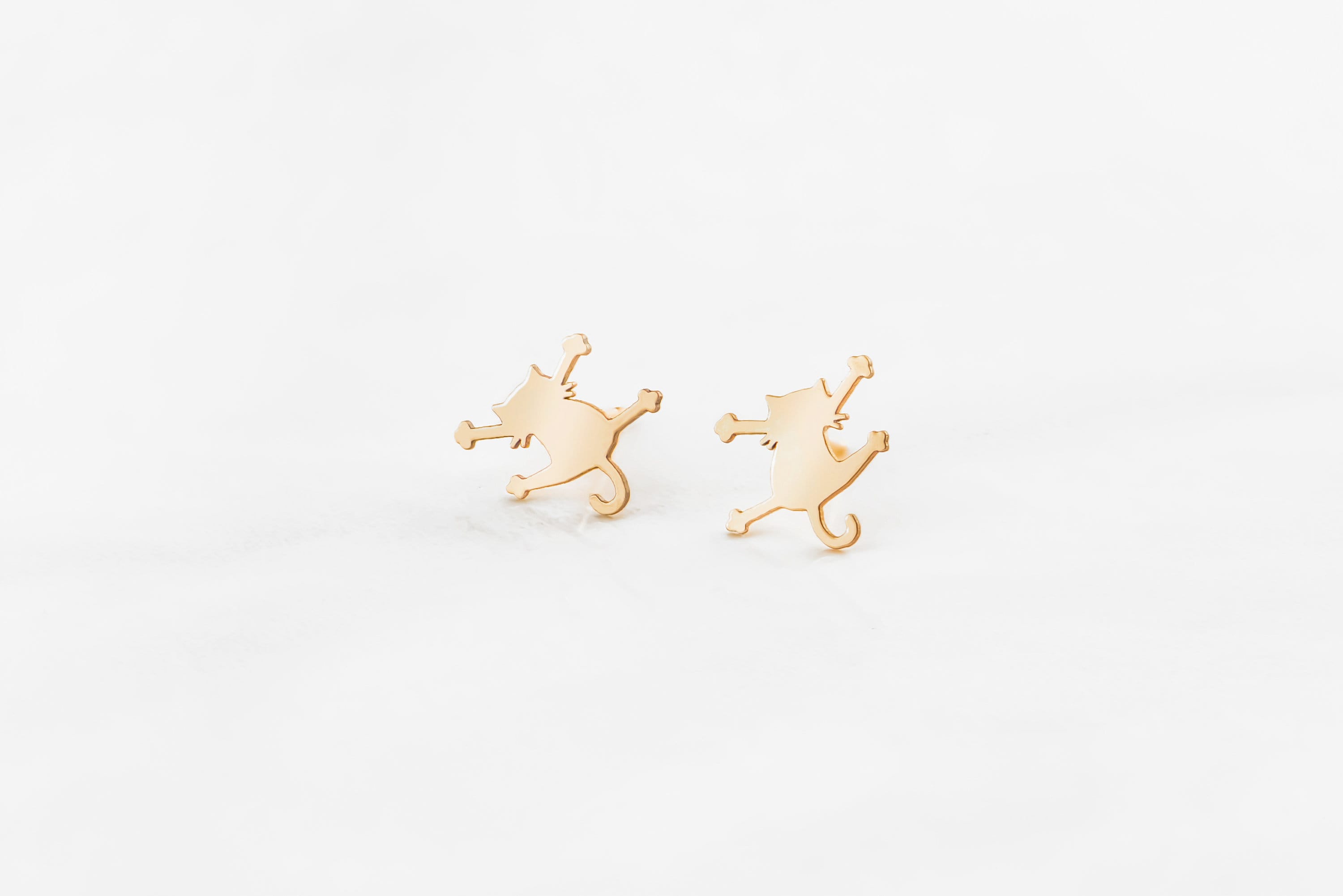 Cat Splat Stud Earrings