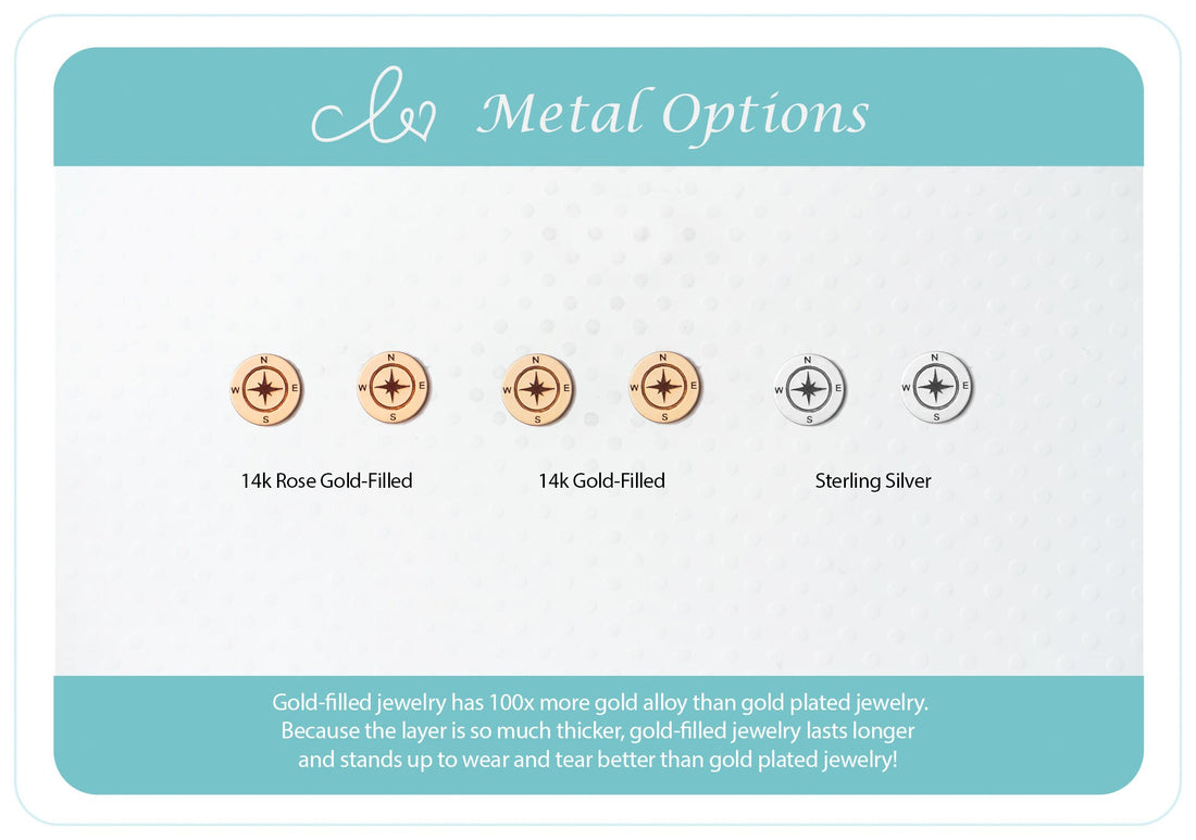 Compass Stud Earrings