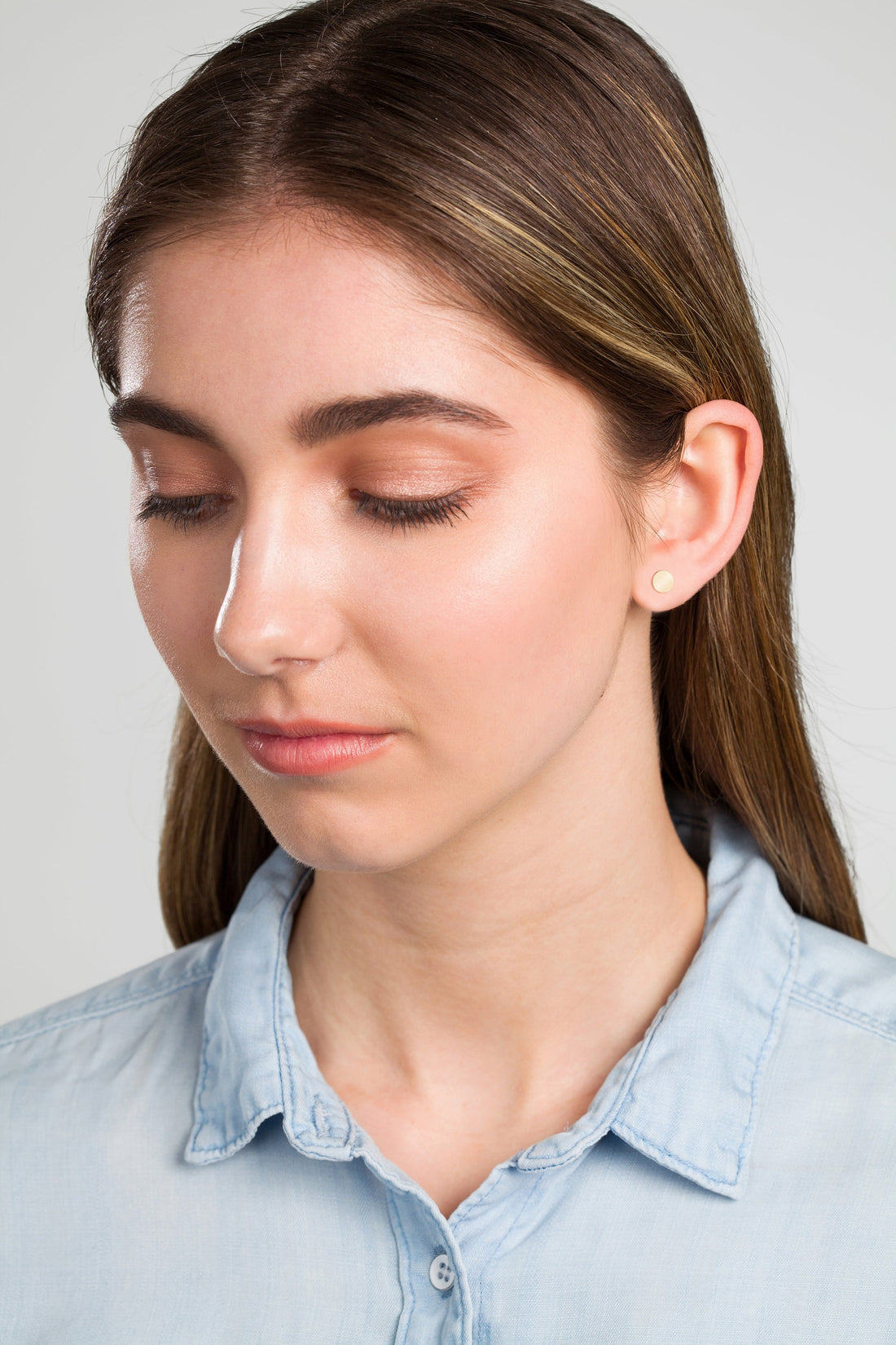 Circle Stud Earrings
