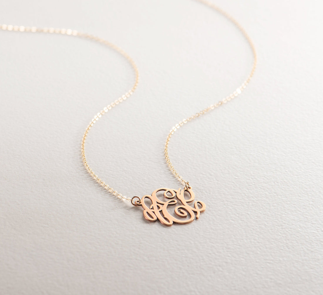Monogram Pendant Necklace