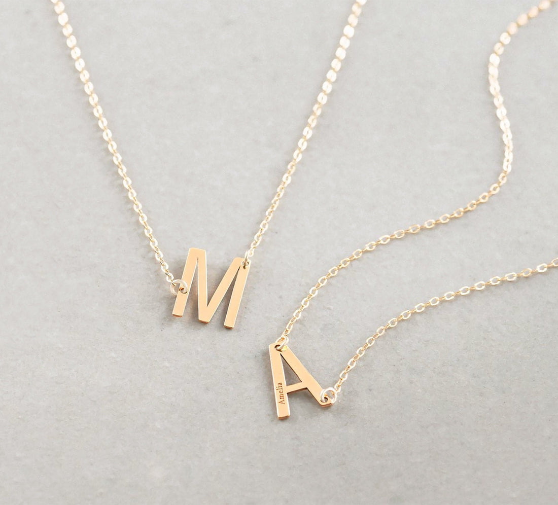 Large Letter Necklace