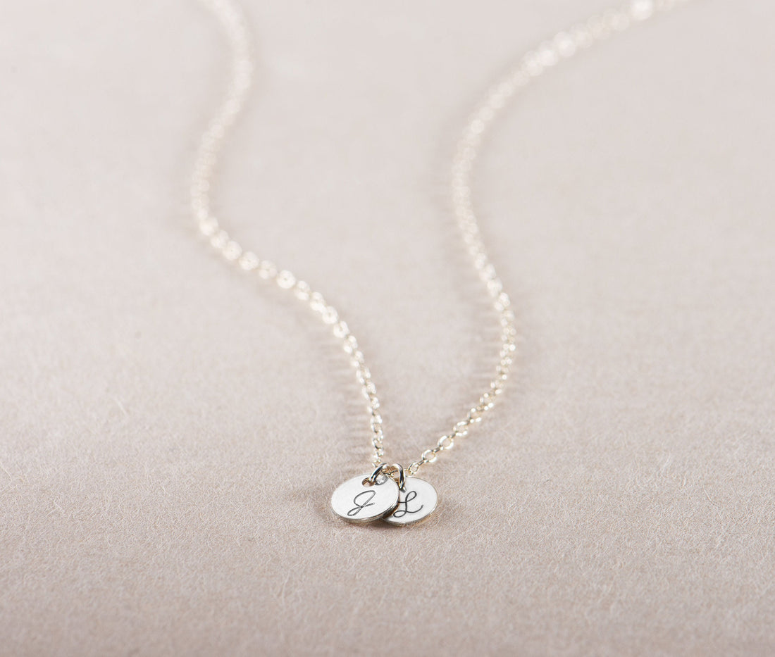 Initial Disc Necklace 3
