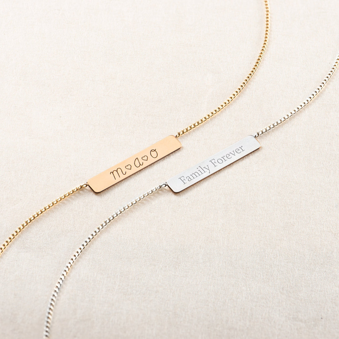 Bar Necklace Personalized