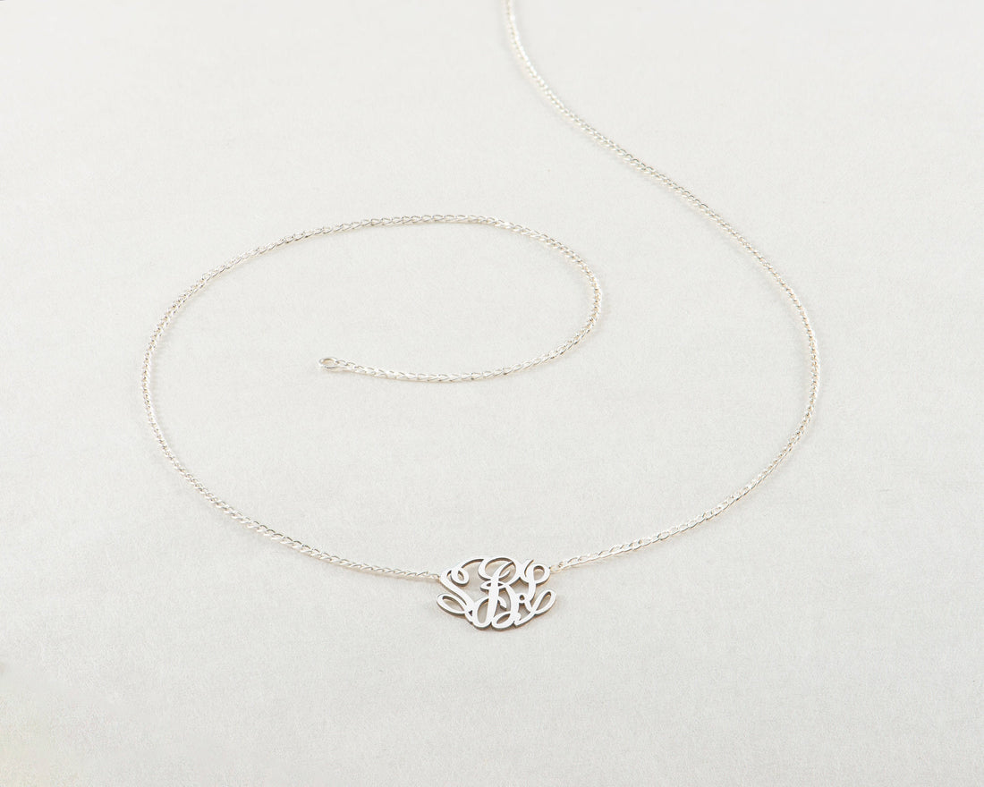 Monogram Necklace Curb
