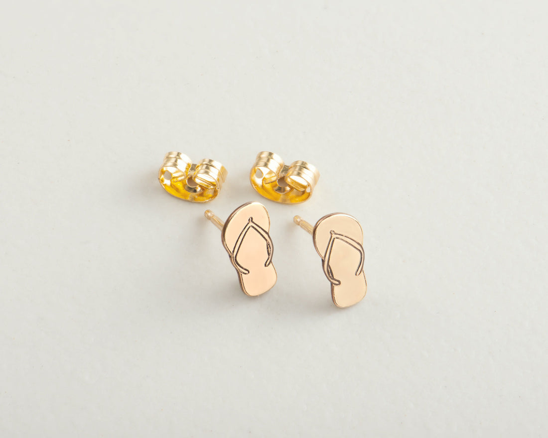 Flip-Flop Sandal Stud Earrings