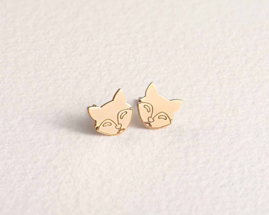 Fox Earring Gold