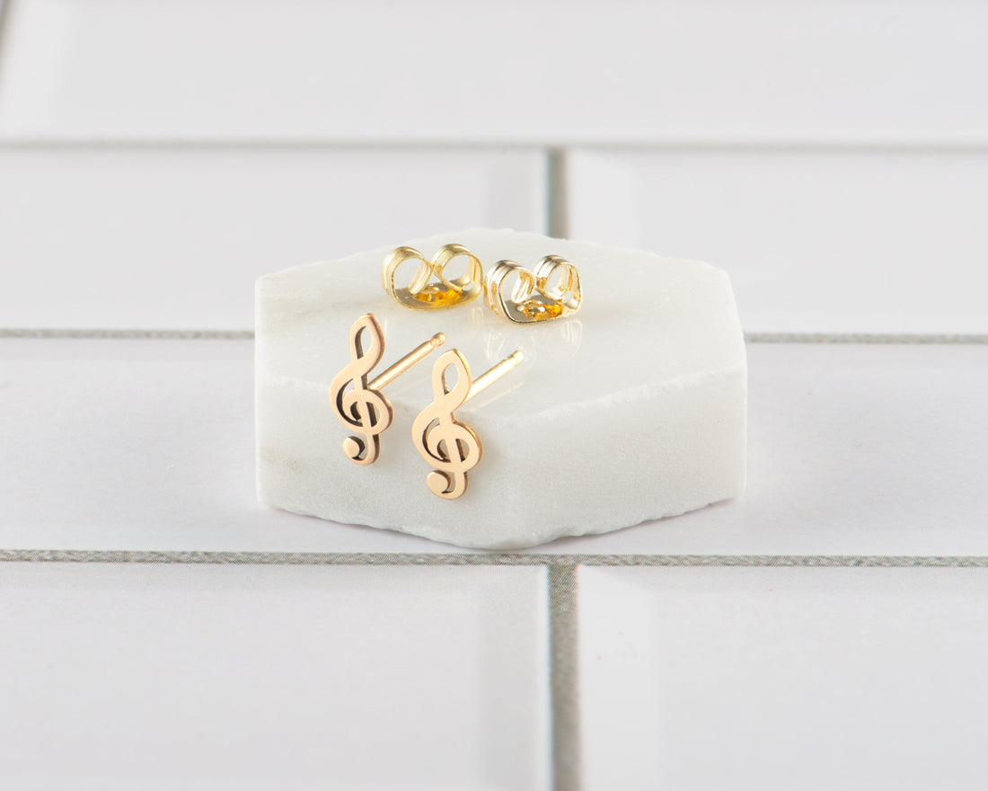 Treble Clef Earring