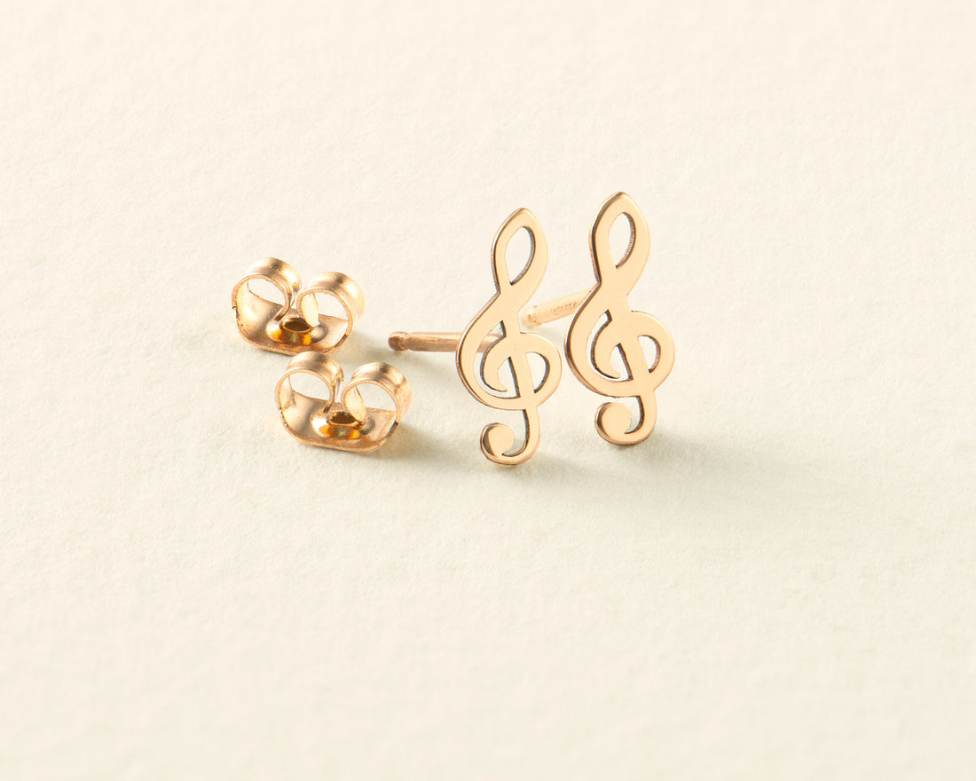 Treble Clef Earring