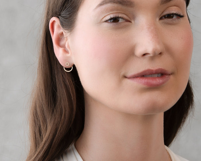 Circle Jacket Earrings