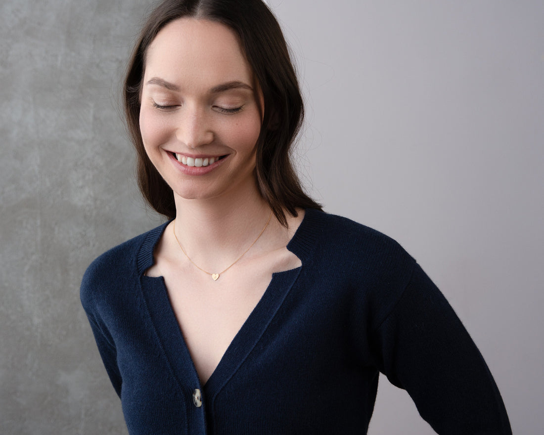 Heart Necklace Gold