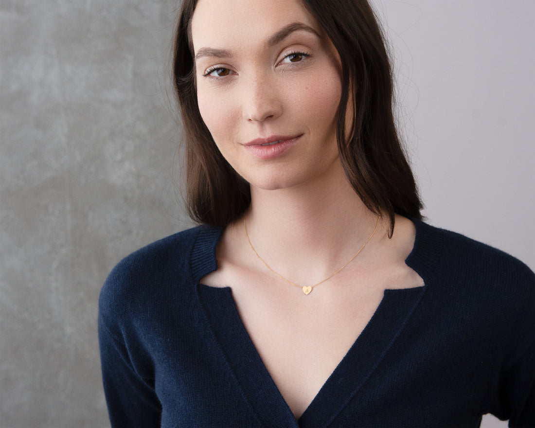 Heart Necklace Gold