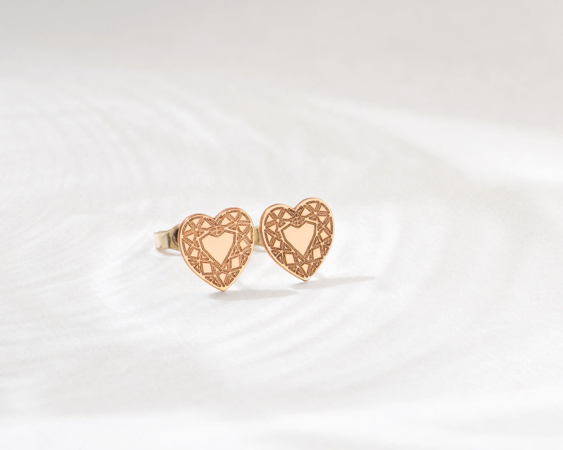 Dainty Heart Earrings