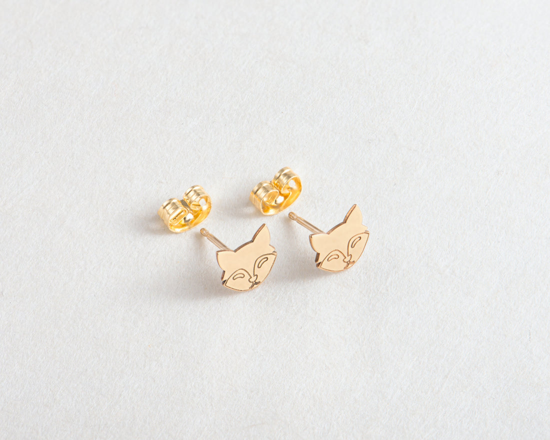 Fox Earring Gold