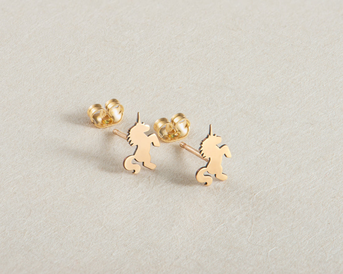 Unicorn Earring Gold
