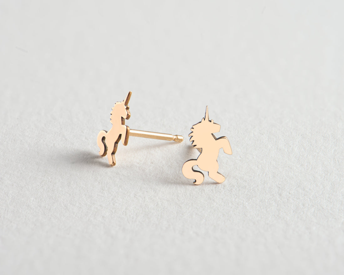 Unicorn Earring Gold