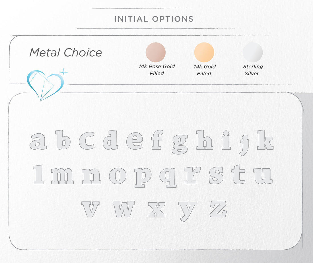Lowercase Initial Gold