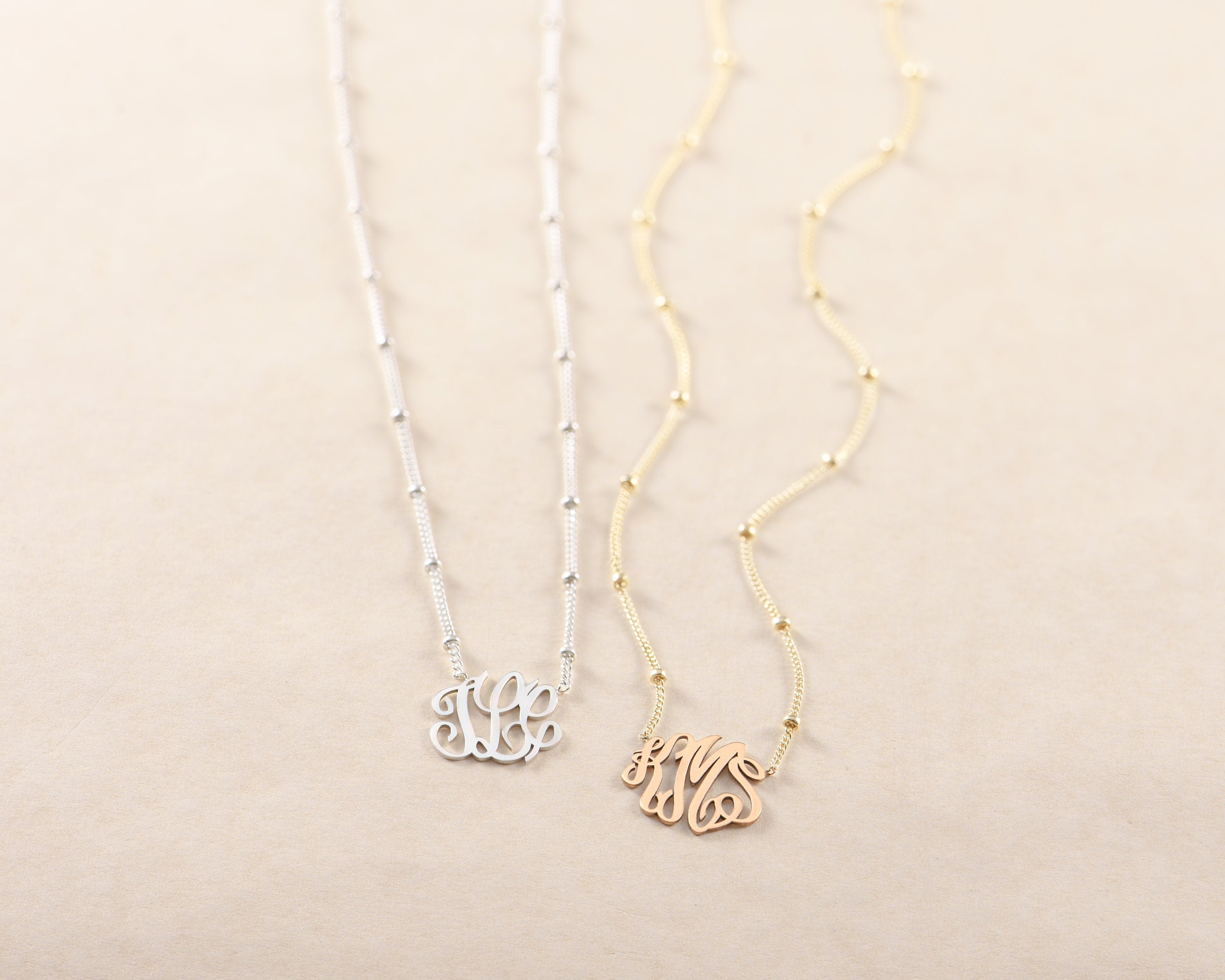 Monogram Pendant Necklace
