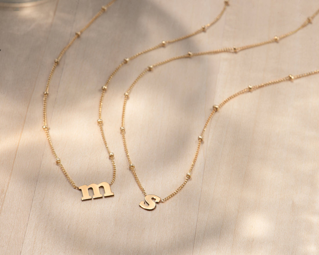 Lowercase Initial Gold