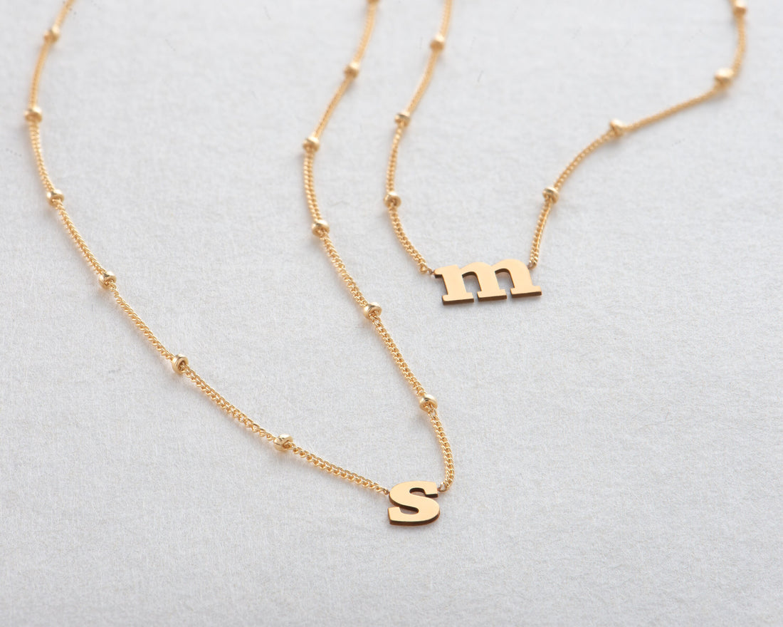 Lowercase Initial Gold