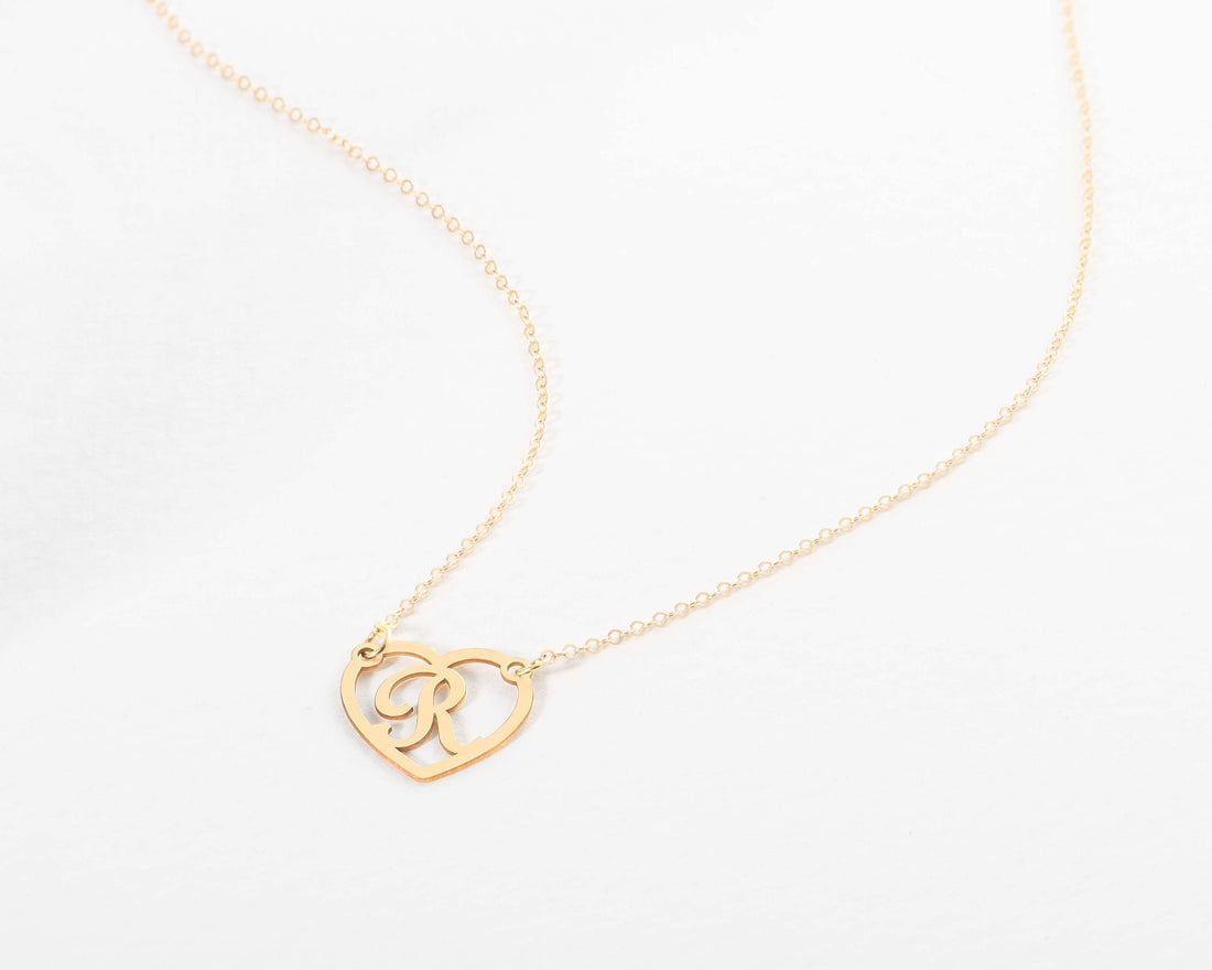 Initial Heart Pendant