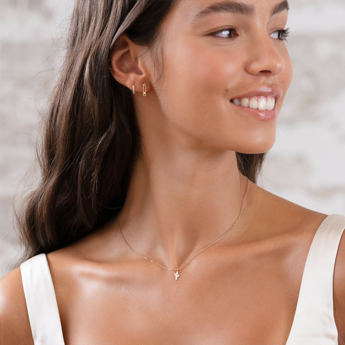 Cactus Pendant Necklace