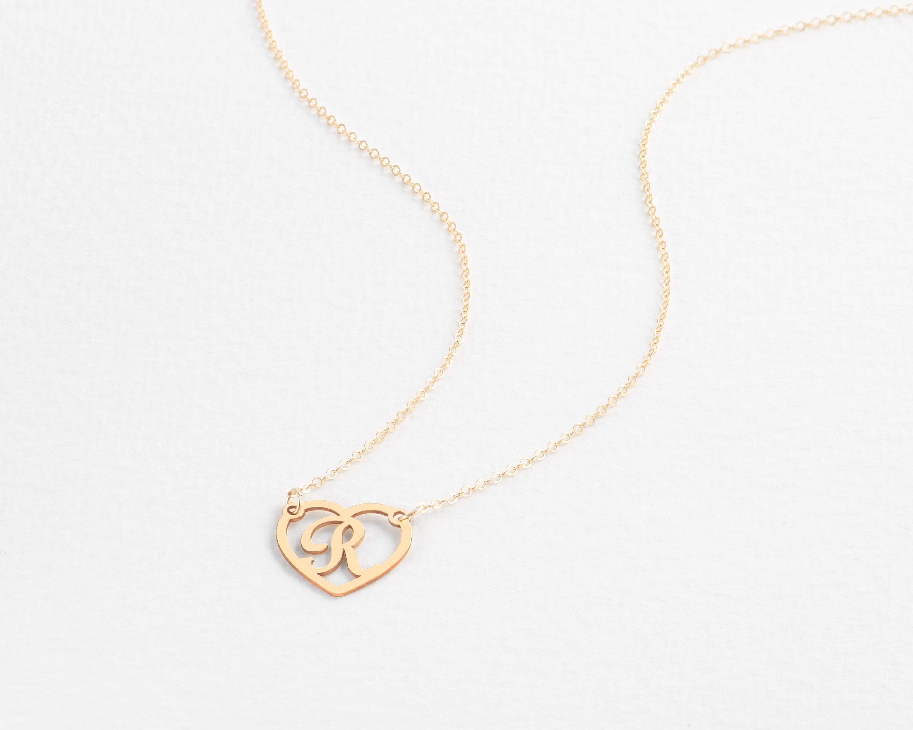 Monogram Heart Necklace