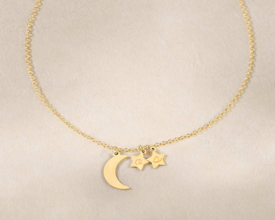 Moon Star Pendant Necklace