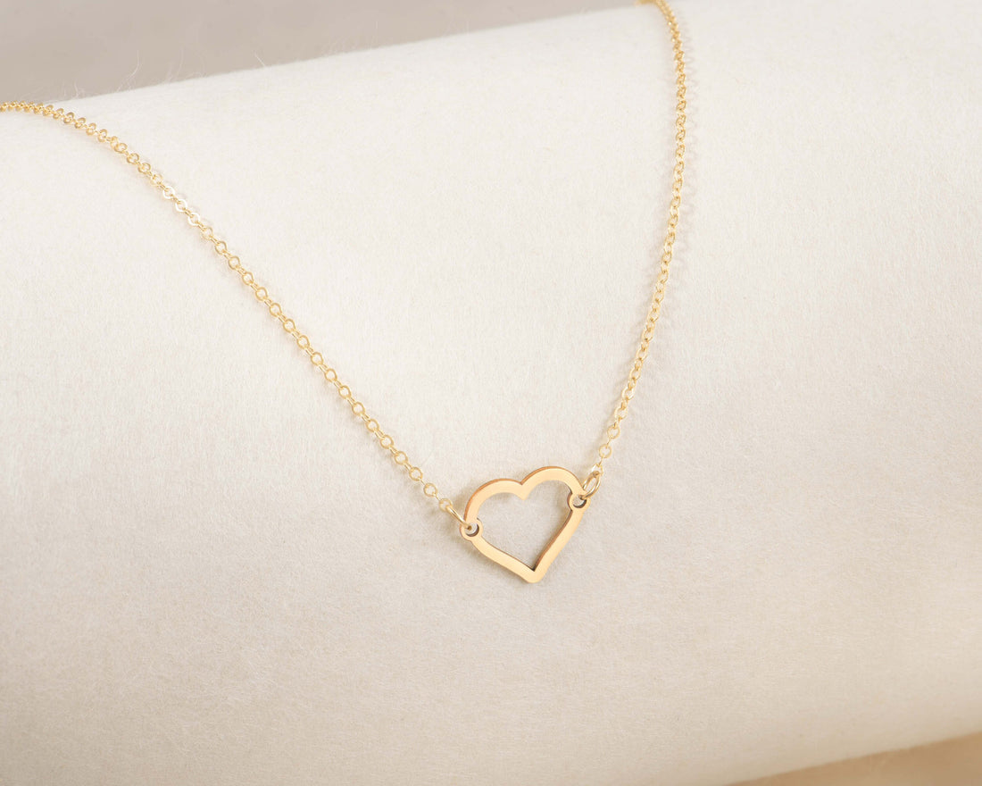Open Heart Pendant Necklace