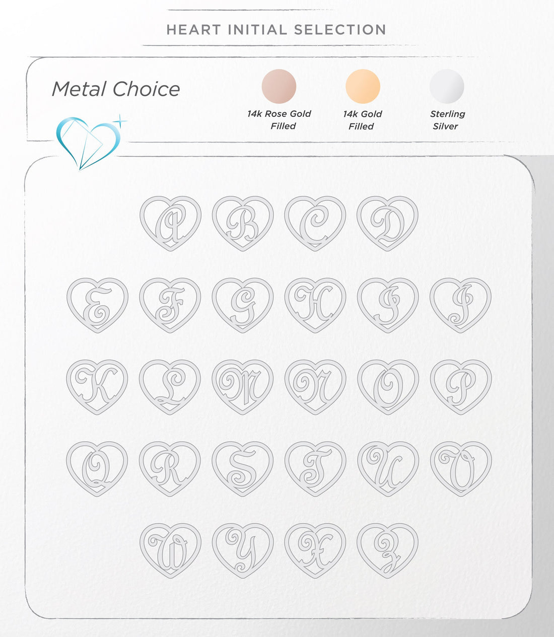 Initial Heart Necklace