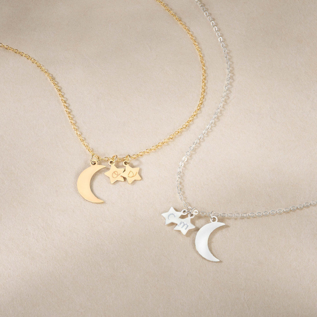 Moon Star Pendant Necklace