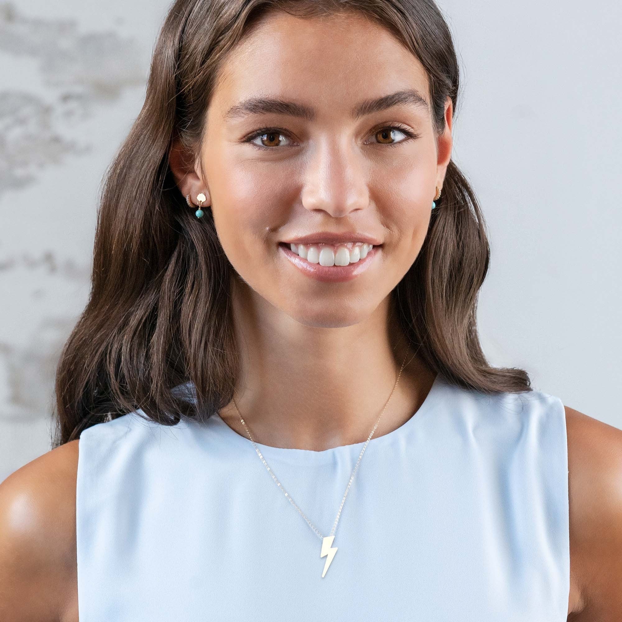 Lightning Bolt Pendant Necklace