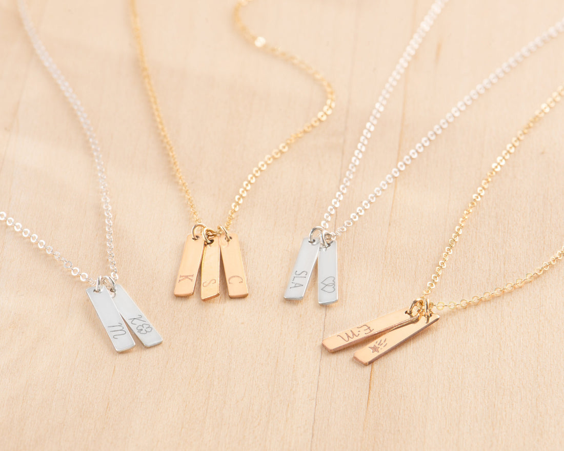 Initial Bar Necklace