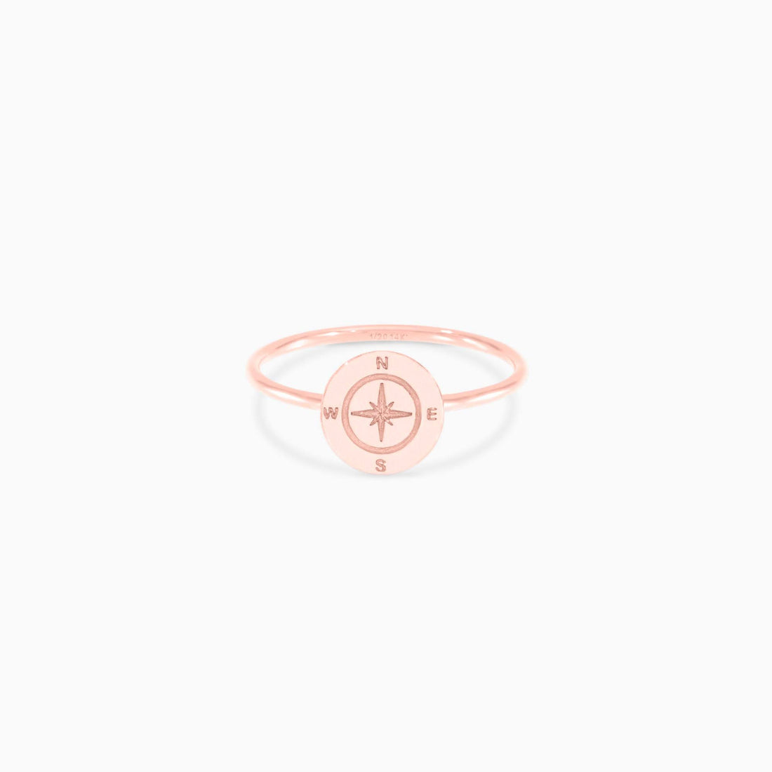 Compass Charm Ring