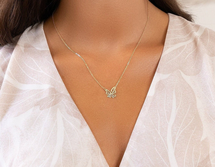 Dainty Butterfly Necklace