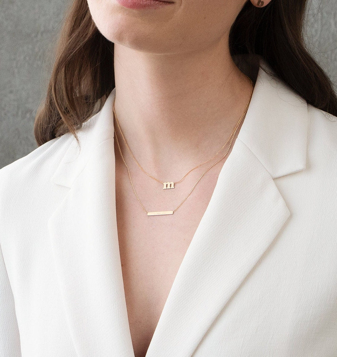 Initial Necklace Letter