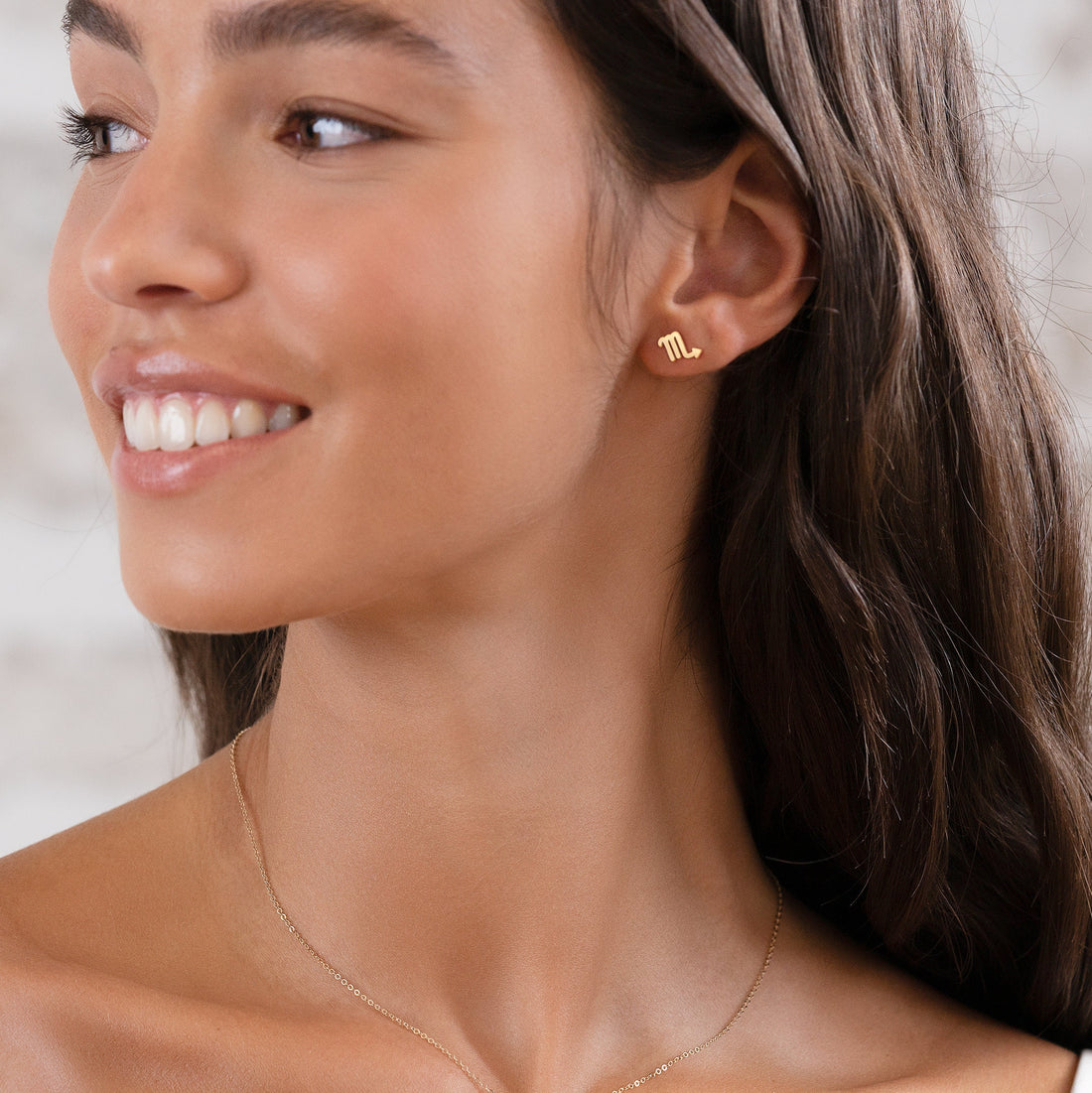 Cancer Zodiac Stud Earrings