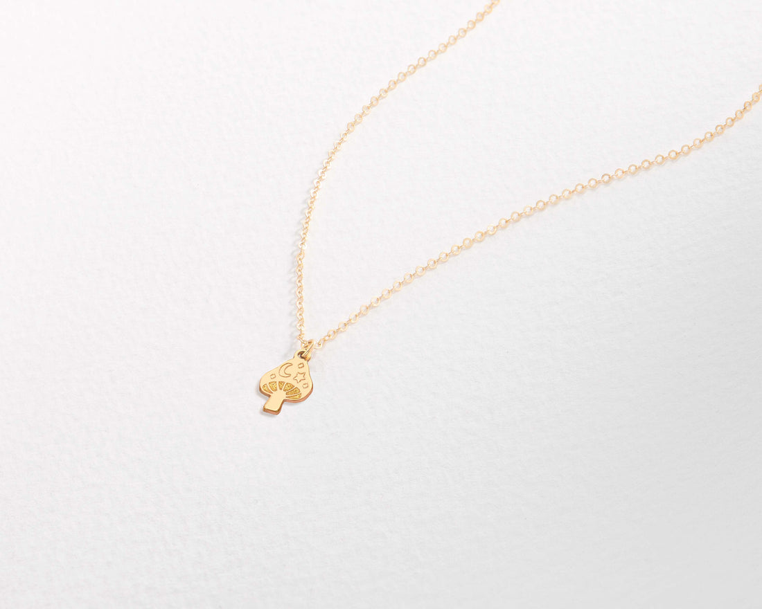 Mushroom Pendant Necklace