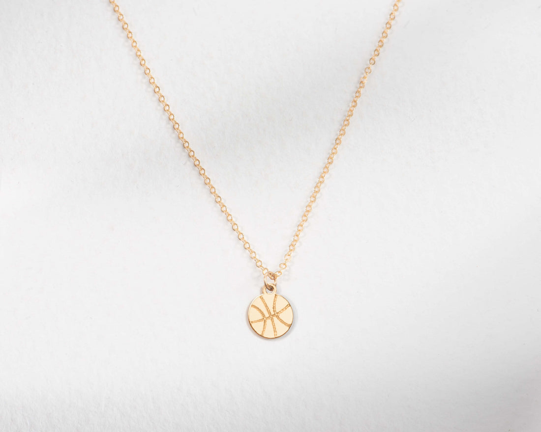 Basketball Pendant Necklace