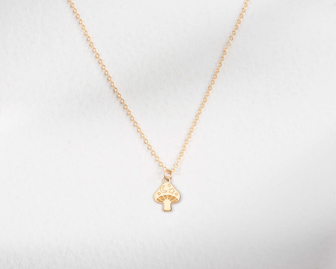 Mushroom Charm Necklace