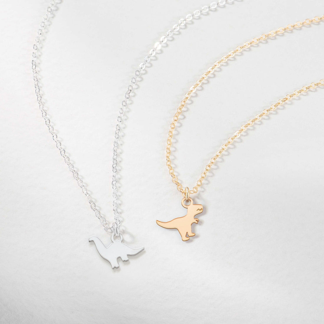 Mini Brachiosaurus Dino Necklace
