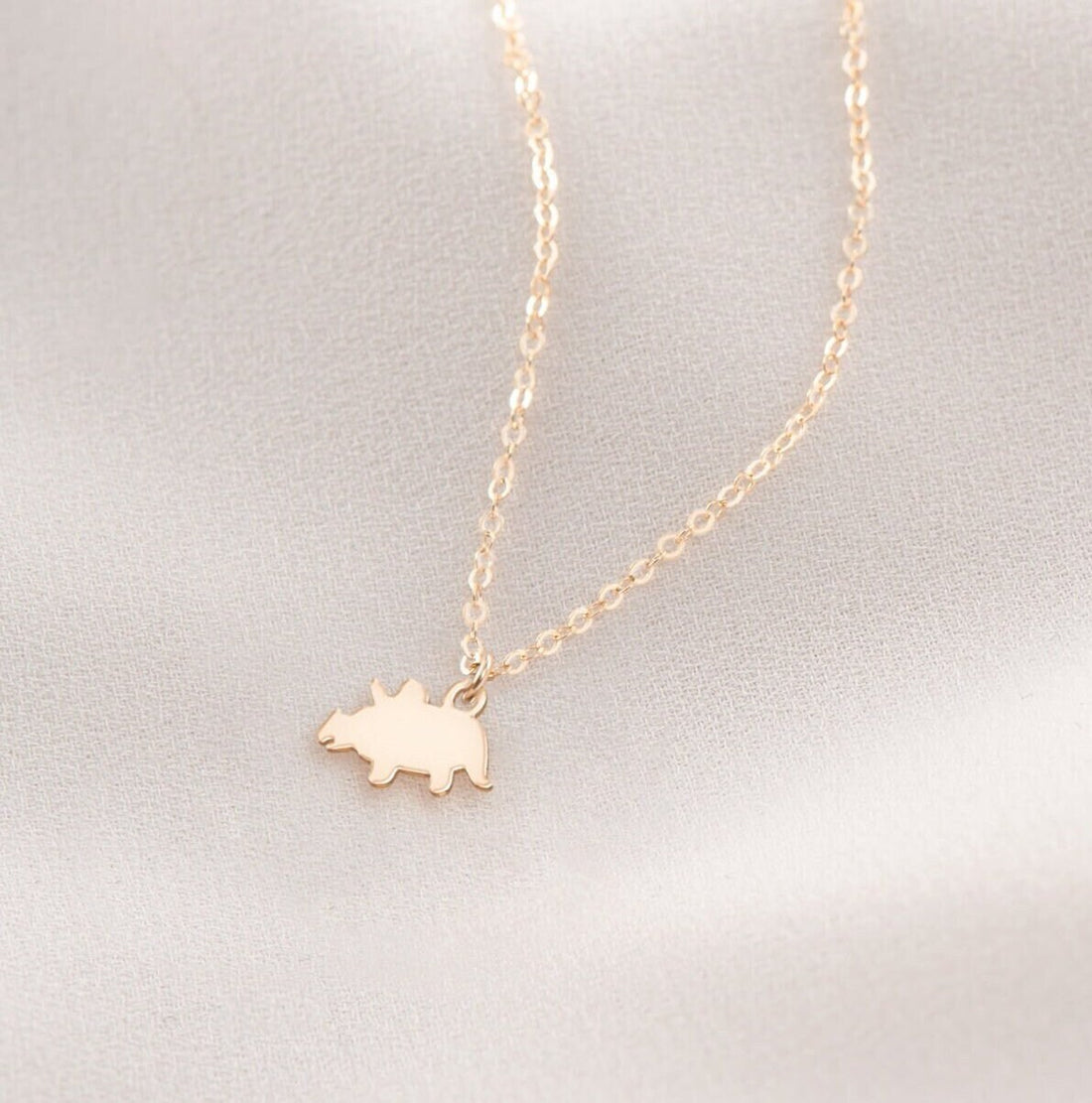 Mini Triceratops Necklace