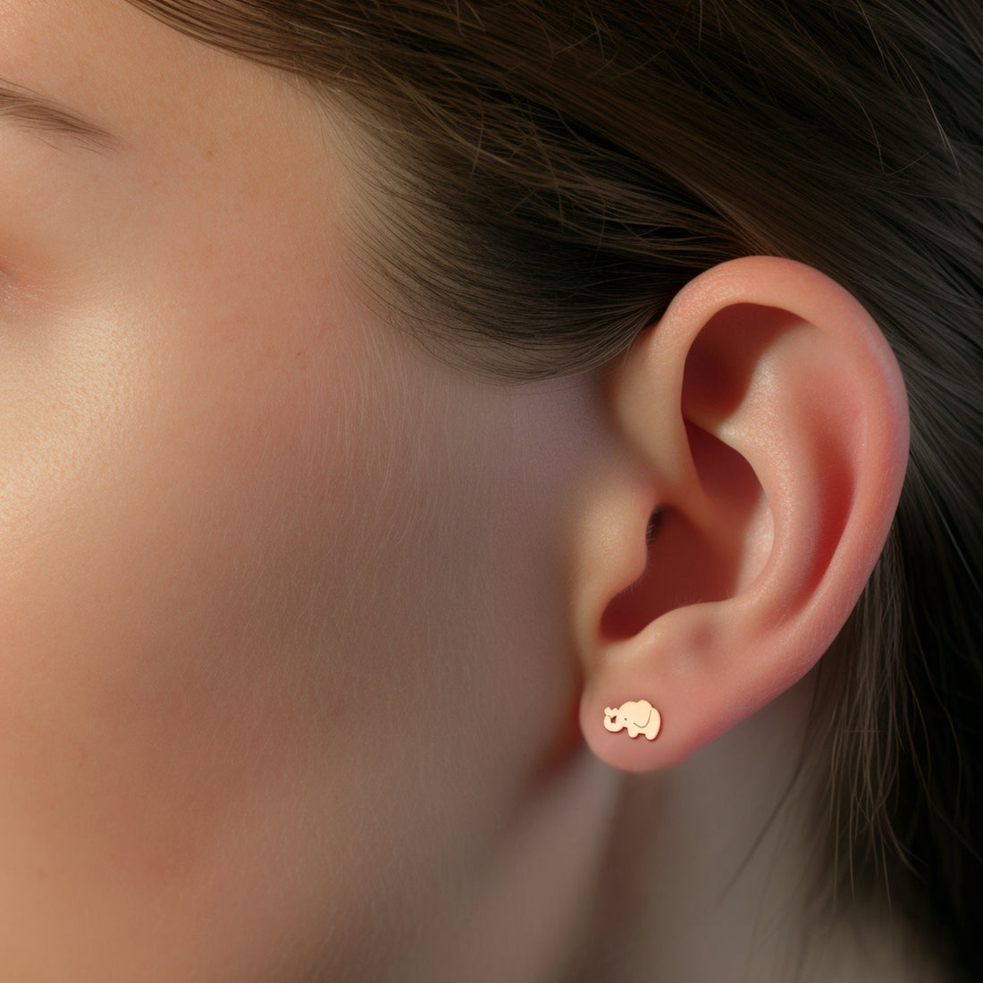 Elephant Earring Gold