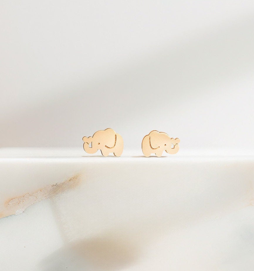 Elephant Earring Gold