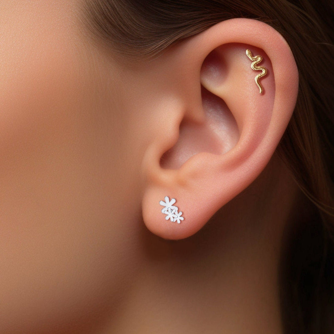 Daisy Flower Stud Earrings