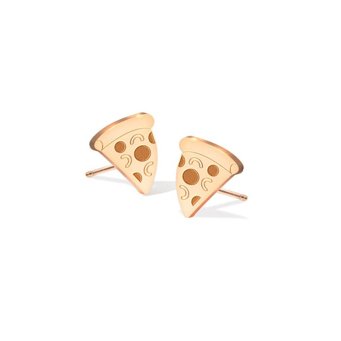 Pizza Earring Gold